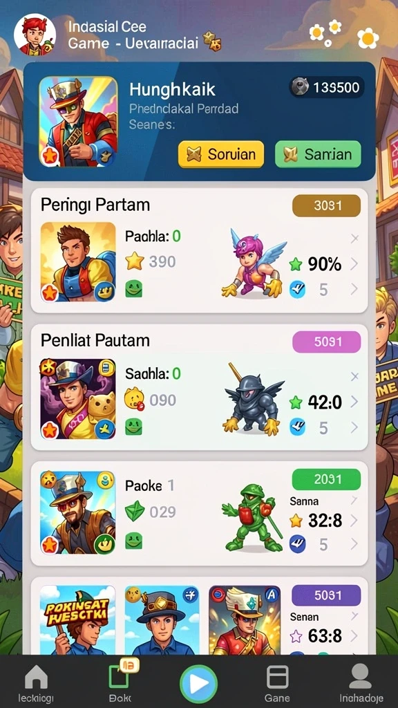 77lucks - Tampilan antarmuka yang menarik dan mudah digunakan.