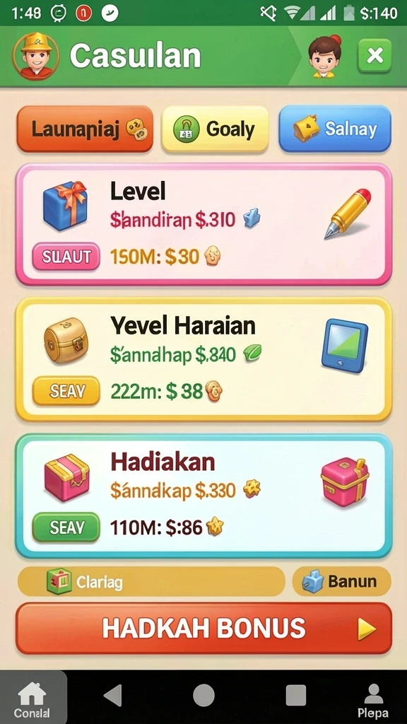 8svip - Menampilkan karakter unik yang dapat dipilih oleh pemain.